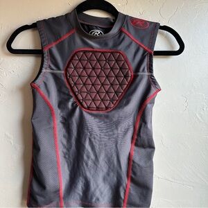 Rawlings Youth Baseball Chest Protector Shirt Padded Compression Athletic S/M